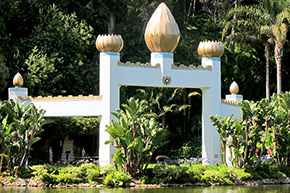 Yogananda Lake Golden Lotus gate